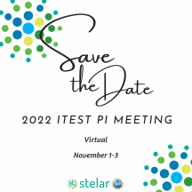 Save the date, 2022 ITEST PI Meeting, Nov 1st through 3rd