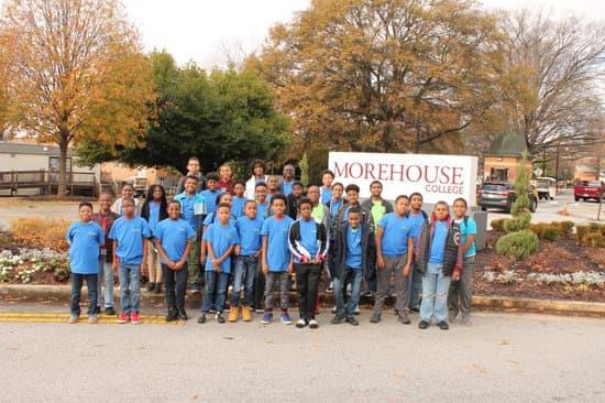 Picture of the Morehouse team and students.